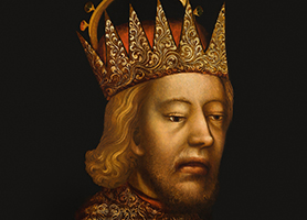 Porträt Herzog Rudolfs IV. 1360 - 1365 Prager Hofwerkstatt (?) Domschatz St. Stephan L. Deinhardstein, L. Rastl