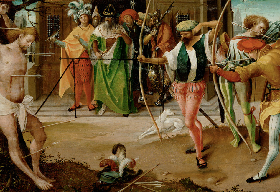 Jan de Beer, The martyrdom of St. Sebastian, ca. 1510/15.
Kunsthistorisches Museum, Wien