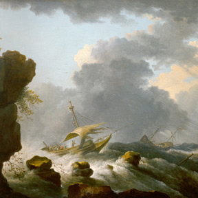 Bonaventura Peeters, Stürmische See (Detail), um 1640
Stiftsmuseum Klosterneuburg, Foto: Stiftsmuseum Klosterneuburg Bonaventura Peeters, Stürmische See (Detail), um 1640
Stiftsmuseum Klosterneuburg, Foto: Stiftsmuseum Klosterneuburg