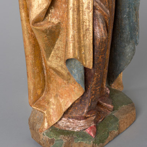 Madonna lactans (Detail), um 1440. Dom Museum Wien, Leihgabe der Filialkirche St. Ulrich bei Hauskirchen, Niederösterreich. Foto: Deinhardstein, Rastl