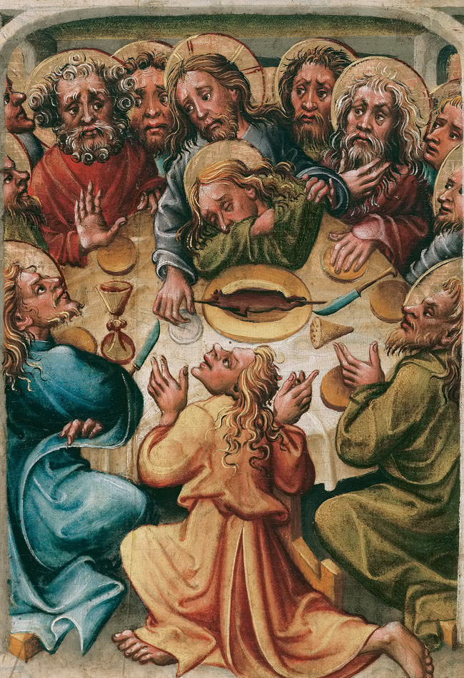 Meister des Friedrichsaltars, Letztes Abendmahl, um 1440/1450, Belvedere Wien, Foto: © Belvedere, Wien