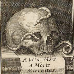 Ars bonae mortis (Die Kunst des guten Sterbens) (Detail), 1761. Stift KLOSTERNEUBURG (Stiftsbibliothek), Foto: Stiftsbibliothek Klosterneuburg