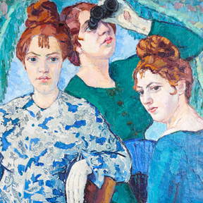 Helene Funke, In der Loge (Detail), 1907, LENTOS Kunstmuseum Linz, Copyright: Nachlass Peter Funke, Foto: Reinhard Haider