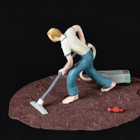 Robert Adrian X, 24 Jobs (Detail), 1979. mumok – Museum moderner Kunst Stiftung Ludwig Wien, erworben 1980, Robert Adrian X © Bildrecht, Wien 2025, Foto: © mumok - Museum moderner Kunst Stiftung Ludwig Wien
