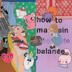 Nana Mandl, how to maintain (a work life) balance (Detail), 2024/25. STRABAG ART Collection, Wien / STRABAG ART Collection, Vienna, Nana Mandl © Bildrecht, Wien 2025, Foto: Nana Mandl
