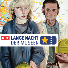 Norbert Wagenbrett, Bauarbeiter und Bauarbeiterin (Detail), 1984. Museum Utopie und Alltag (Bestand Beeskow), Norbert Wagenbrett © Bildrecht, Wien 2025, Foto: Thomas Kläber
