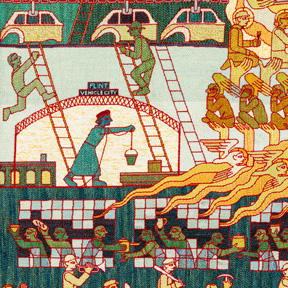 Tabitha Arnold, Sitdown (Detail), 2025. Dom Museum Wien, Otto Mauer Contemporary, Ankauf ermöglicht durch die Wiener Städtische Versicherung AG und den Wiener Städtische Versicherungsverein, Courtesy of the artist , Foto: L. Deinhardstein