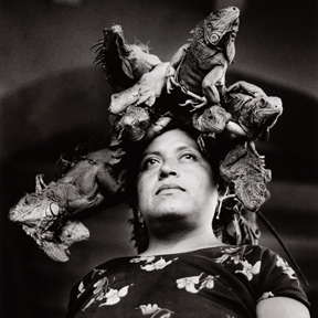 Graciela Iturbide, Nuestra Se&ntilde;ora de las Iguanas (Our Lady of the Iguanas), Juchit&aacute;n, Oaxaca (Detail), 1979. Dom Museum Wien, Otto Mauer Contemporary, Courtesy of the artist, Foto: L. Deinhardstein. 